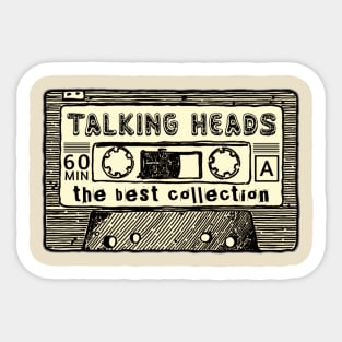 Talking heads cassette Sticker